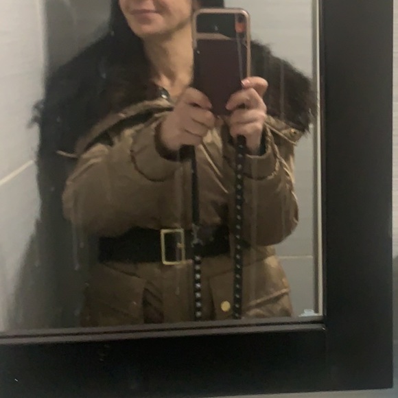 Zara Down Quilted Women’s Belted Jacket M - Picture 6 of 11